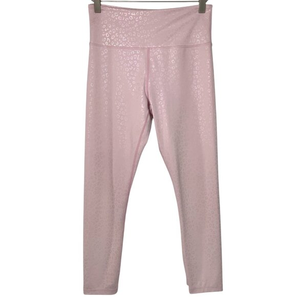 Zyia Pink Leopard Unicorn Light n Tight 7/8 Leggings 6-8 - Picture 1 of 6
